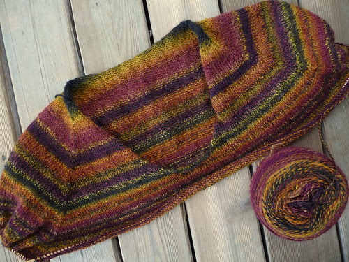 top down sweater begins