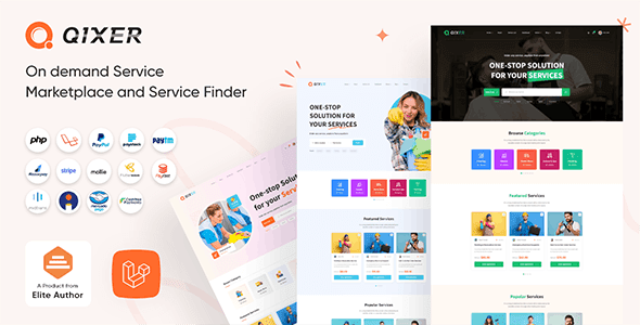 Qixer v1.4.0 – Multi-Vendor On-demand Service Marketplace and Service Finder
