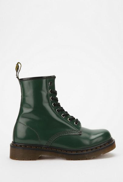Urban Outfitters Dr Martens Worn Brokenin Boot in Green