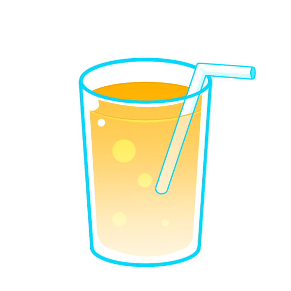 オレンジジュースのイラスト かわいいフリー素材が無料のイラストレイン