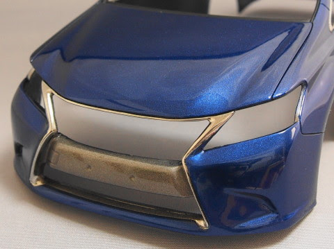 燃える男のクルマプラモ製作 レクサスhs250h フジミ その14 メッキ塗装だ