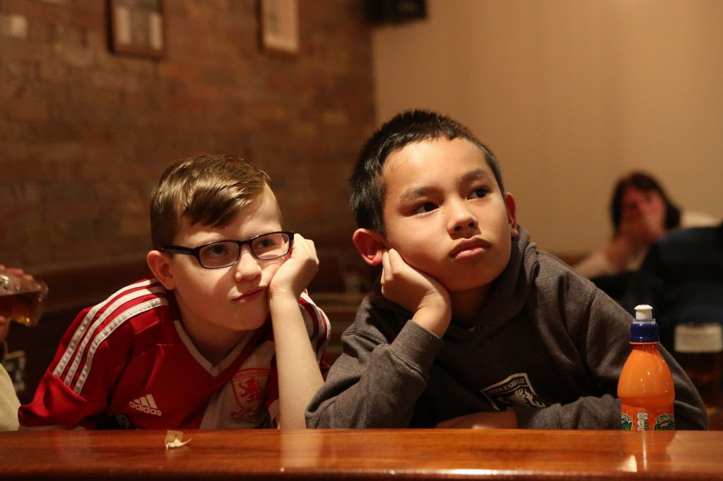 Friends Leon Blackburn, 9 and Ream Marron, 10 both from Middlesbrough.