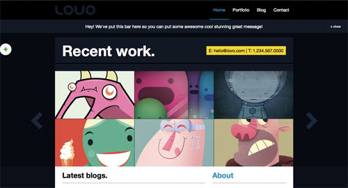 View the portfolio WordPress theme