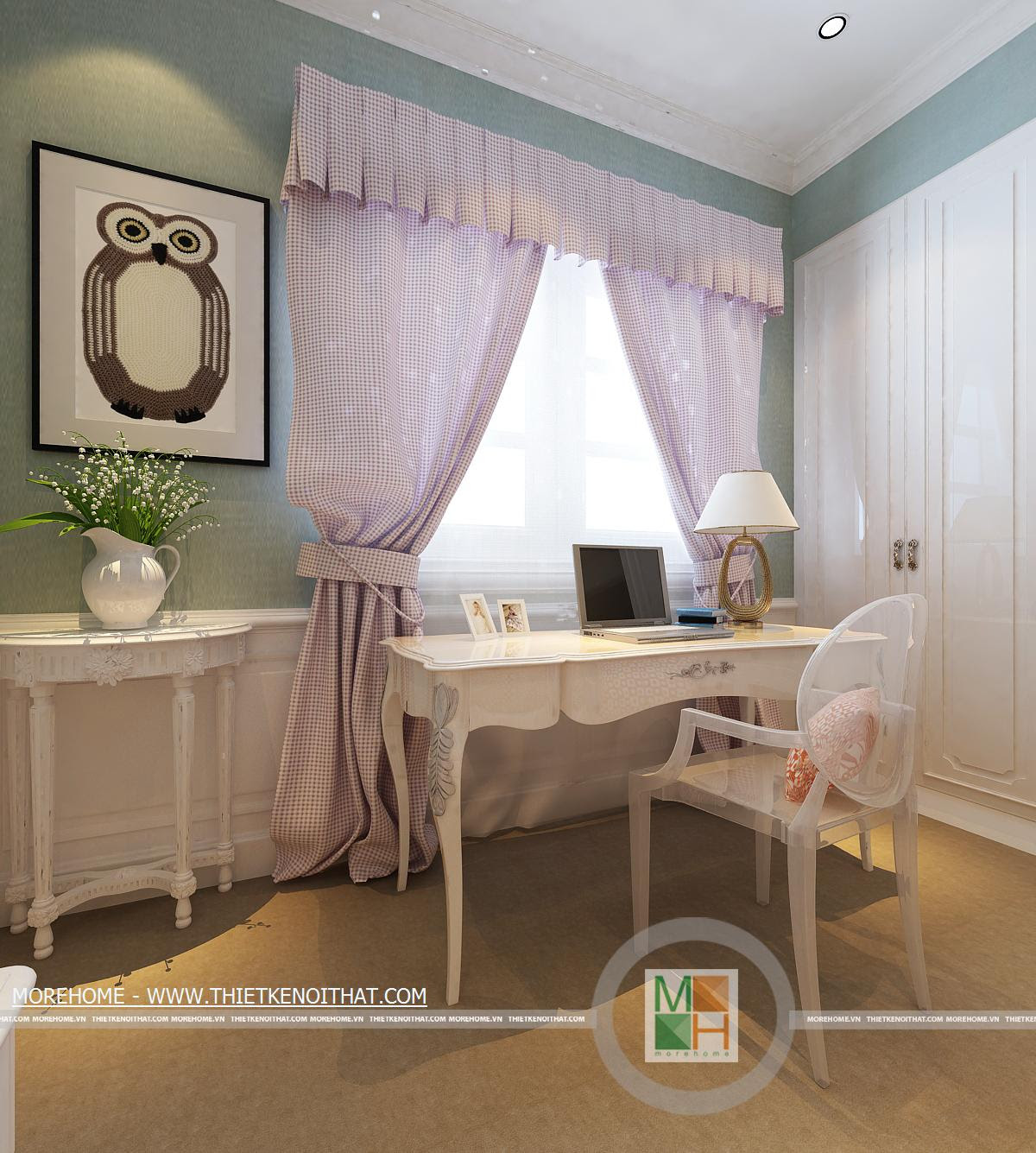 thiet-ke-noi-that-biet-thu-tan-co-dien-vinhome-baby4