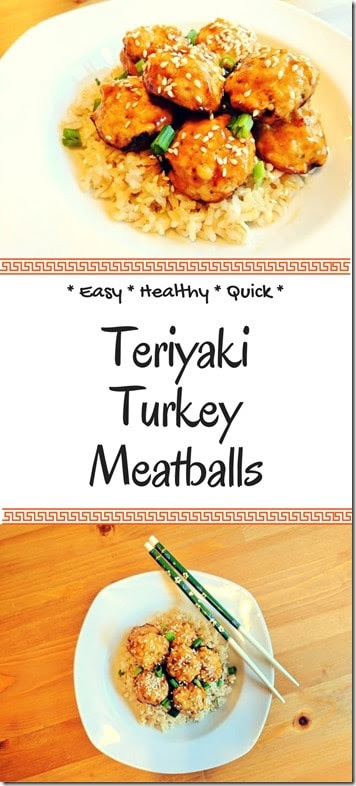 Easy teriyaki turkey meatballs
