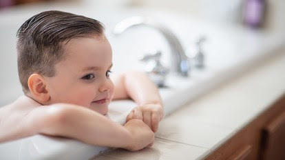 Toddler Resisting Bathtime