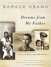 Capa do livro de Barack Obama intitulado "Sonhos de meu Pai"