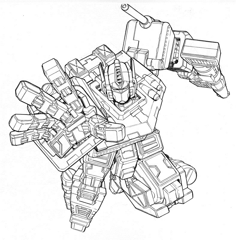 Optimus Prime coloring pages