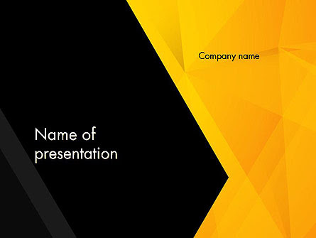 Black and Yellow Shapes Presentation Template for Black and Yellow Shapes Presentation Template for