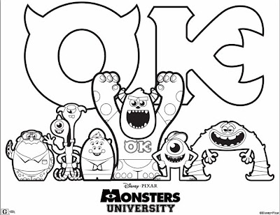 Monsters Inc Coloring Pages