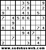 El sudoku del día por SudokusWeb.com