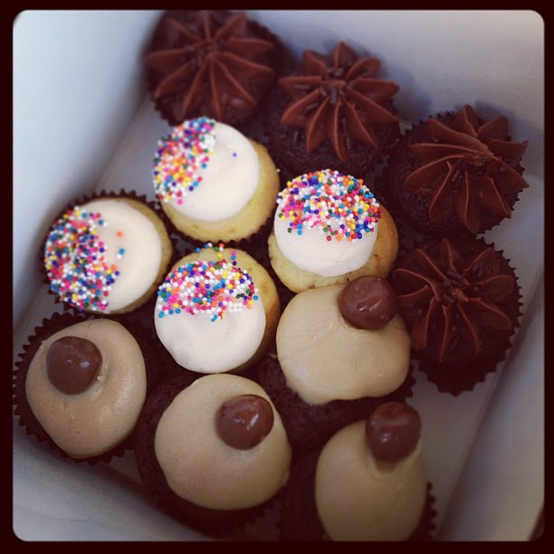 The kids picked out salted caramel, vanilla bean, double chocolate. @lebraaten