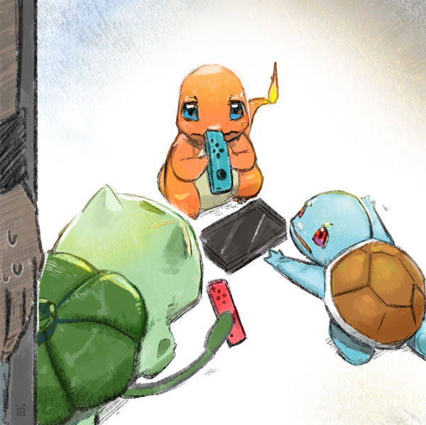 フシギダネとヒトカゲと ゼニガメ Pixiv年鑑 B
