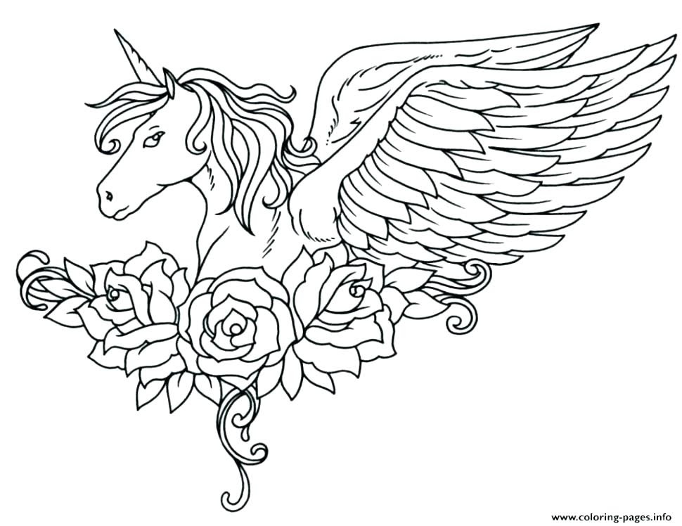 Unicorn Coloring Pages For Kids At Getdrawings Free Download