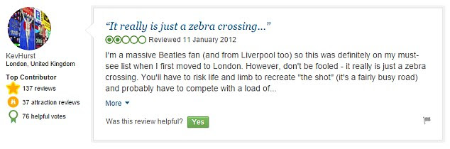 It is unclear quite what Kev was expecting when he visited the famous zebra crossing