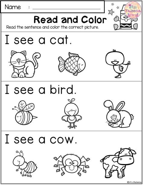  free reading and writing practice preschool worksheets first grade