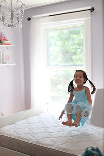 jumping on the bed!