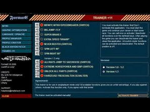 Need for Speed Most Wanted Trainer +11 - YouTube