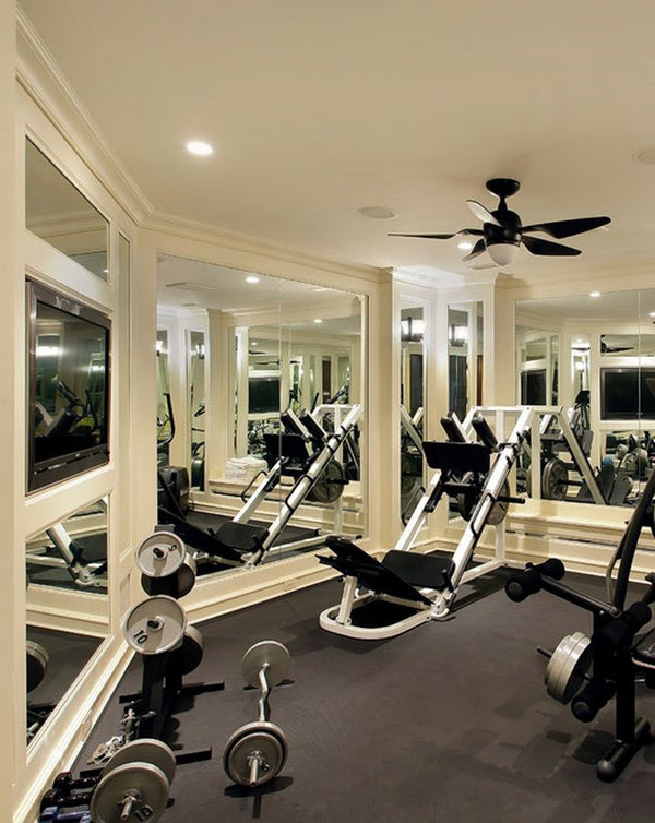 someone has a fancy leg press machine in their home gym