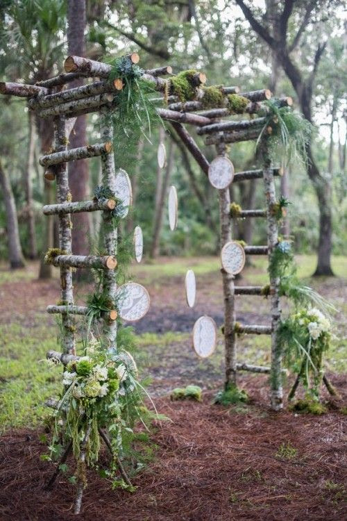 36 Wood Wedding Arches, Arbors And Altars - Weddingomania