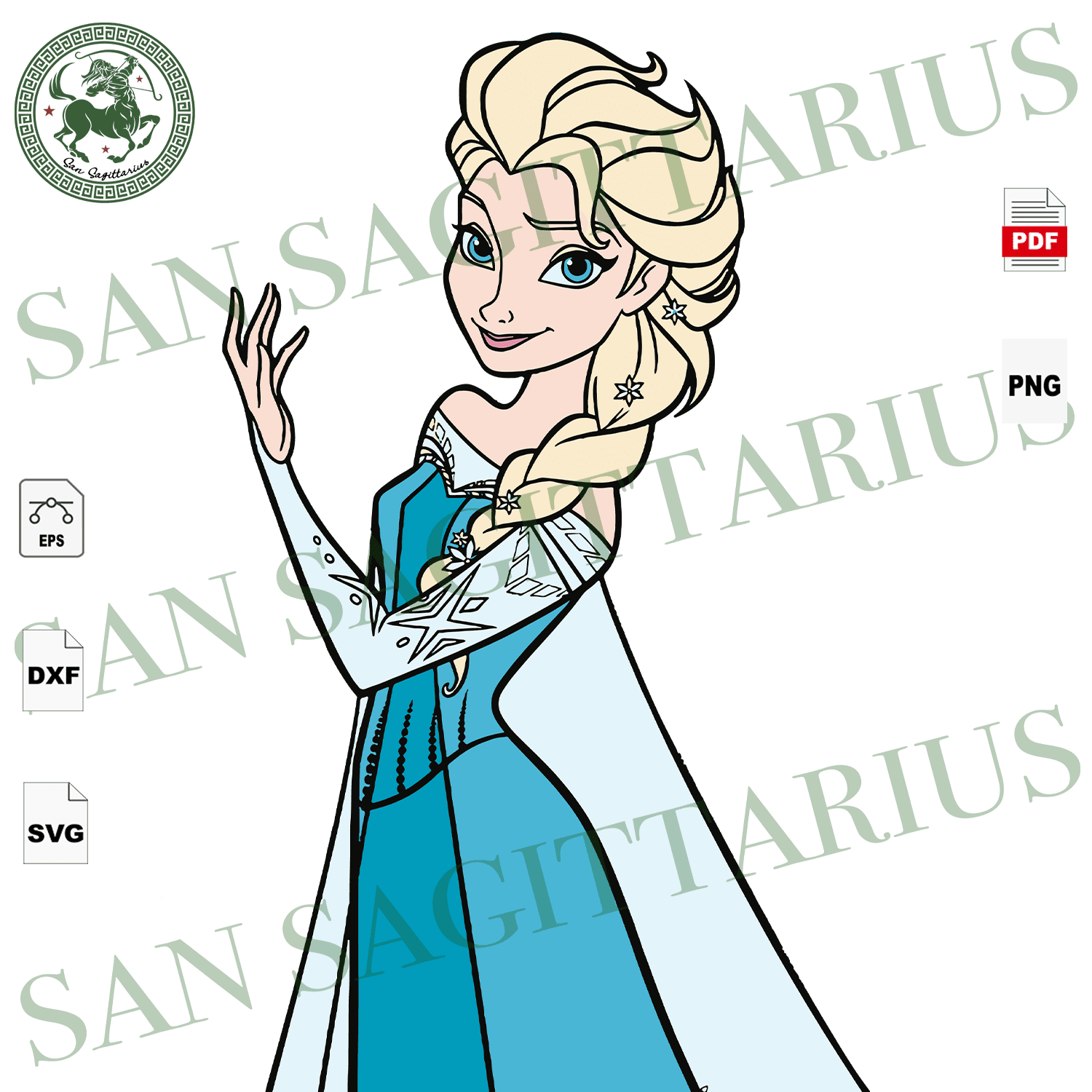 Download Frozen Queen Elsa Frozen Queen Elsa Custom Elsa Svg Elsa Vector El San Sagittarius
