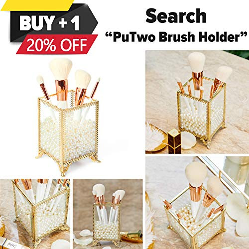 Putwo Decorative Tray Perfume Tray Marble Print Pu Leather Tray With