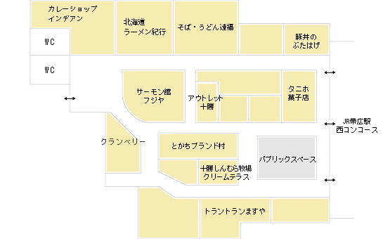 フロアガイド エスタ帯広