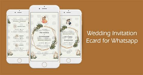 wedding invitation ecard  whatsapp happy invites