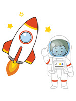 宇宙服 の画像素材 イラスト素材ならイメージナビ