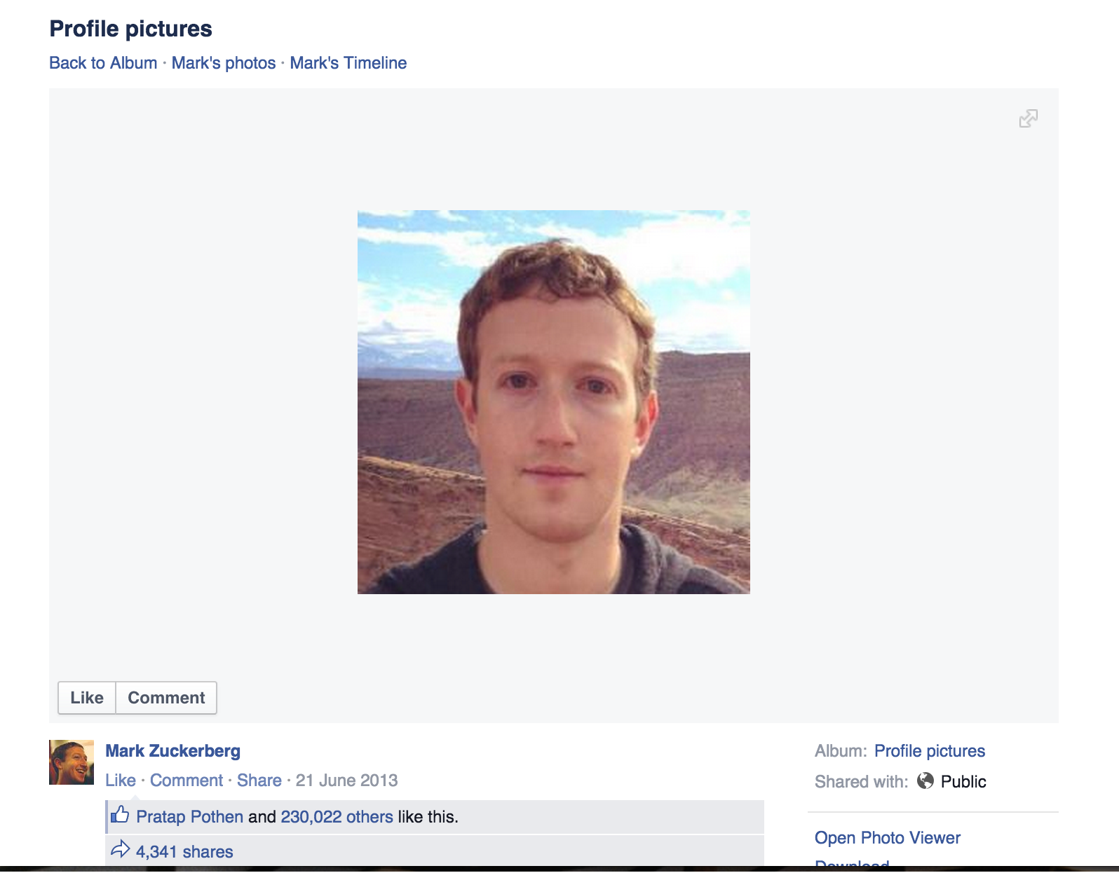 Why Are People Commenting Nice Meme On This Photo Of Mark