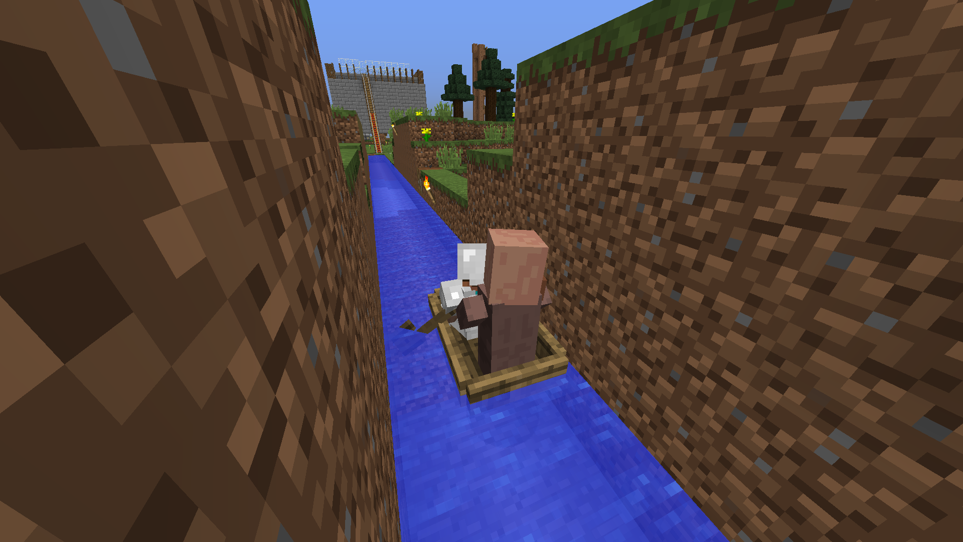 Minecraft Ver 1 9 ボート用水路を使った村人運送のススメ Rh日和 仮