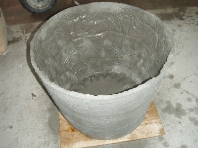 ２１ セメントで作る植木鉢 大型の大鉢 Yamakei World