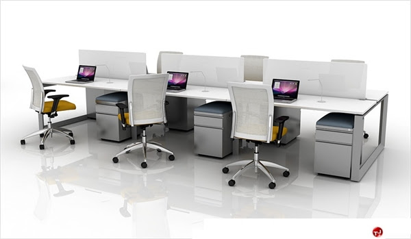 The Office Leader. 6 Person Bench Seating Teaming Office ...