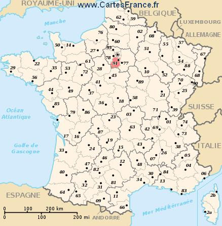 Essonne Carte Plan Departement De L Essonne 91