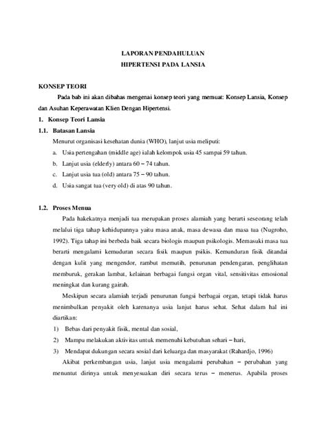 (DOC) LP LANSIA DENGAN HIPERTENSI by RIA SEPTI | ria septi