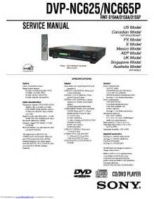 Download Sony Dvp Nc625 Nc665p Cd Dvd Player Service Manual