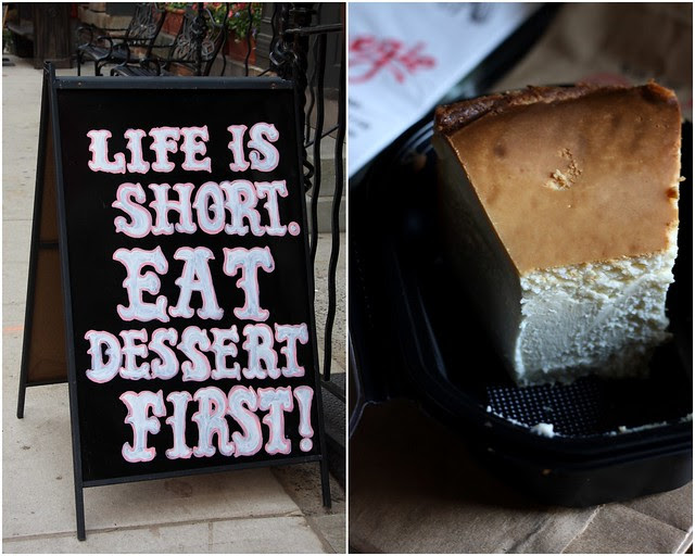 Life is short. Eat cheese cake.
