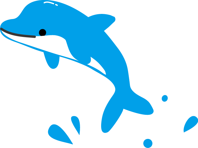 イルカのイラスト 無料イラスト
