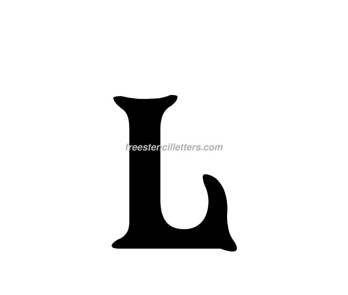 print l letter stencil free stencil letters