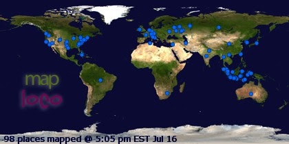 Profile Visitor Map - Click to view visits