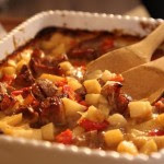 Zapečeni gulaš s krumpirom