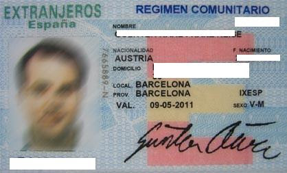 Tarjeta de residencia comunitaria por matrimonio