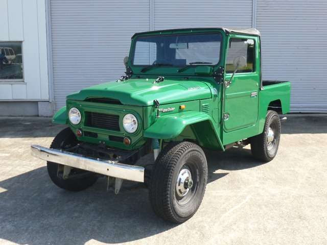 ランドクルーザー40 3 2d 4wd 4mt トラック仕様 Bj44v改 グリーン 替 富山中古車販売 カジマートオートモービル アメ車 Jeep チェロキー ランクル