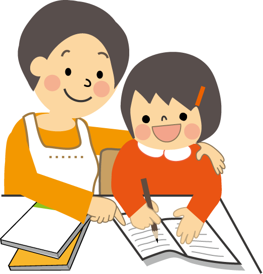 勉強のイラスト 親子 無料イラスト フリー素材
