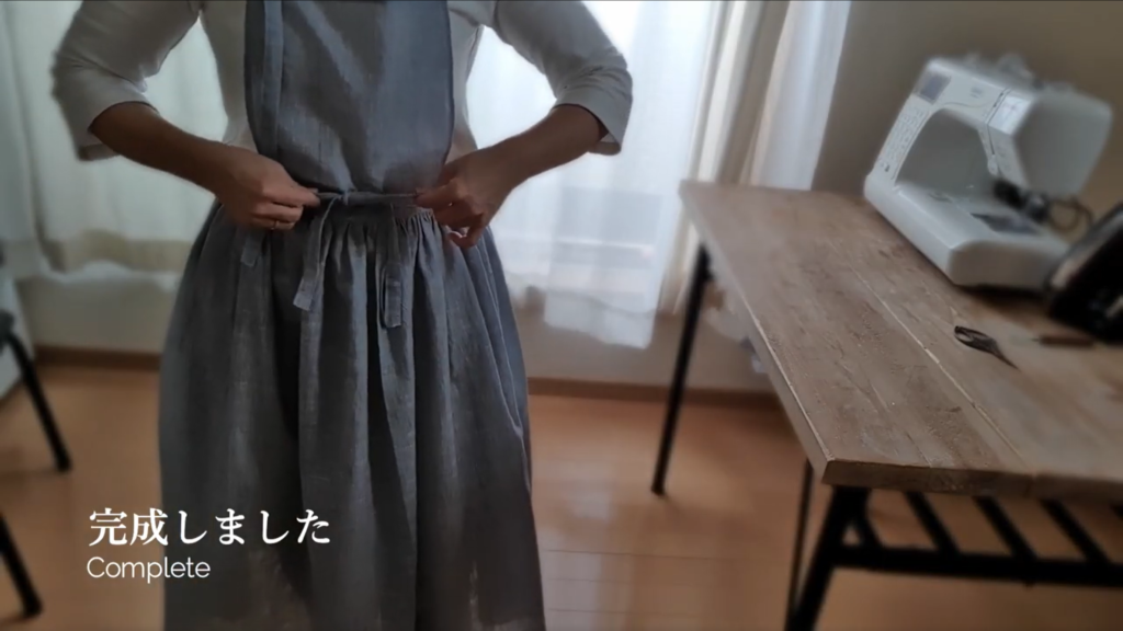 カフェ風お洒落 ２ｗａｙエプロンワンピースの作り方 ミニマルchanの暮らし
