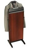 Corby 3300 Pants Press Valet Walnut Wood Effect with Black Trim