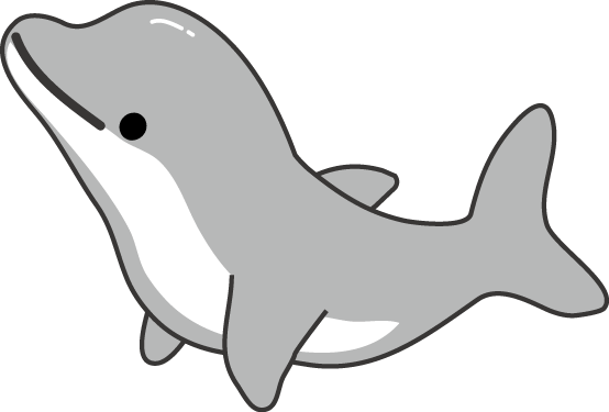 イルカのイラスト 無料イラスト