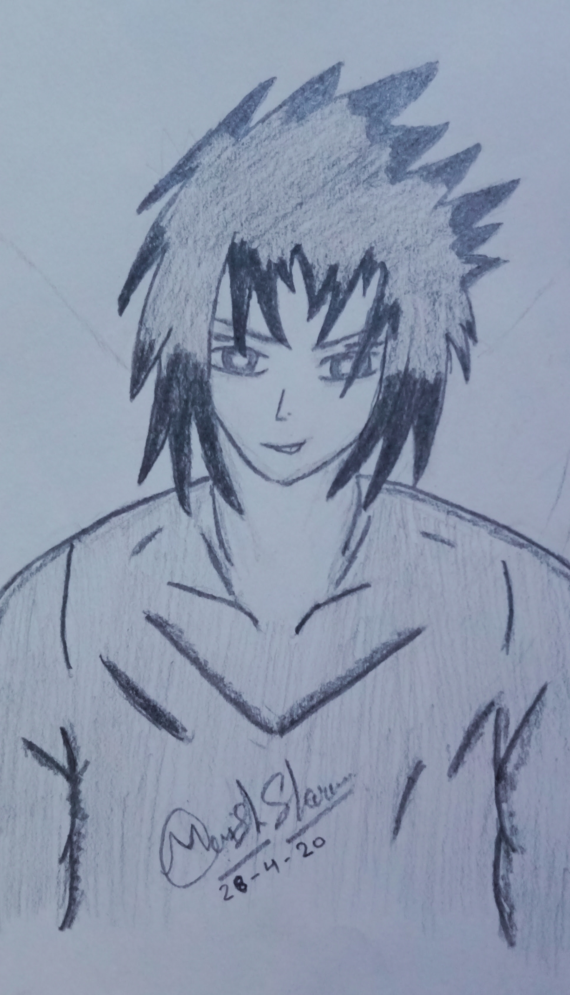 Anime Boy Drawing Pencil Sketch Colorful Realistic Art Images Drawing Skill