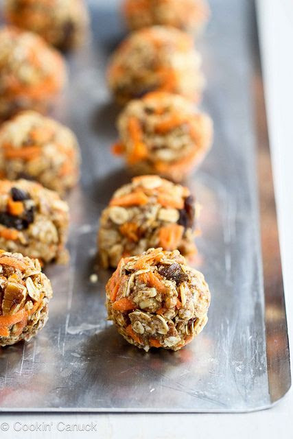 No-Bake Carrot Cake Granola Bites Recipe {Low Sugar} #recipe #snack #healthy by CookinCanuck, via Flickr