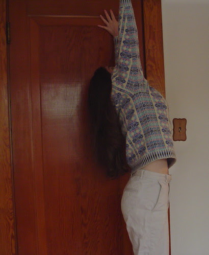 Pullover with Vertical Stripes - streeeetch